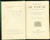 Livres anciens Littératures - Ernest Havet Pensée de Pascal Librairie Ch.Delagrave Paris 