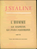 Livres Politique - J.STALINE L' HOMME LE CAPITAL LE PLUS PRECIEUX