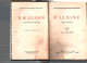 Livres Politique -  V.Lénine Editions Sociales Paris - Editions Langues Etrangères Moscou 