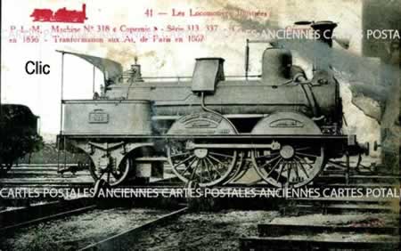 Cartes Postales Anciennes Chemin-de-Fer