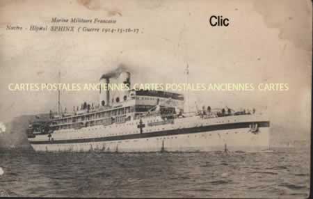 Cartes postales anciennes Navire Militaire