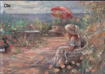 Cartes postales anciennes paysages Dessin